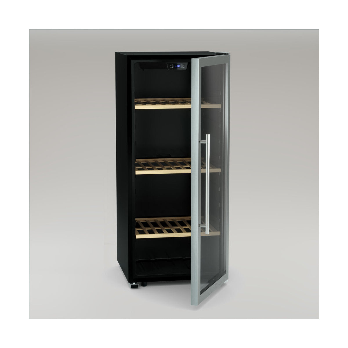 Cavist CAVC122 cantina vino Cantinetta termoelettrica Libera installazione Nero, Acciaio inox 122 bottiglia/bottiglie