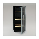 Cavist CAVC122 cantina vino Cantinetta termoelettrica Libera installazione Nero, Acciaio inox 122 bottiglia/bottiglie