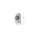 Velamp Termoventilatore Oscillante PR012-2 1000/2000W Bianco