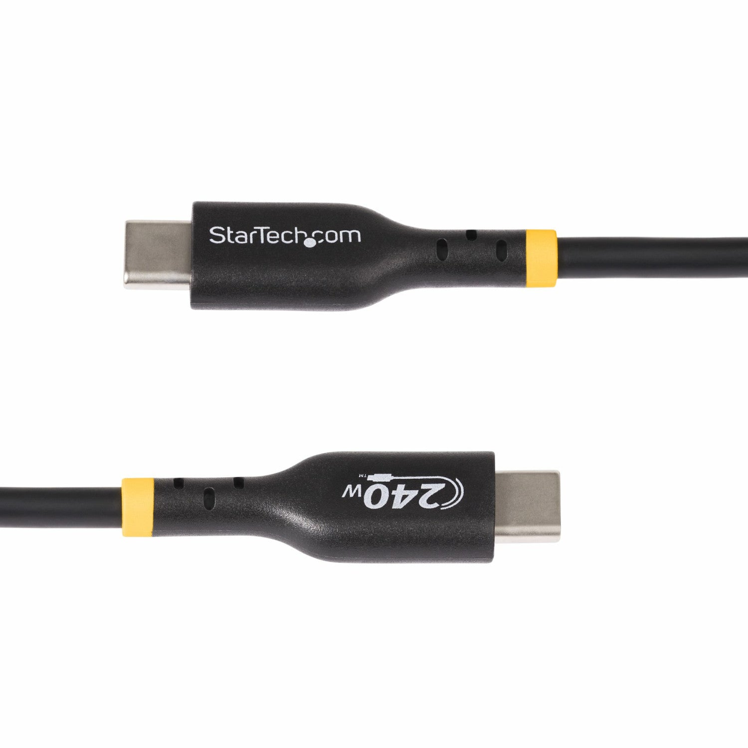 StarTech.com Cavo di Ricarica USB-C da 2m, cavo USB-C certificato USB-IF, 240W PD EPR, cavo trasferimento dati USB 2.0 Tipo-C per laptop, rivestimento in TPE, M/M