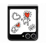 FlipSuit Case Keith Haring Card Samsung EF-ZF741CWEGWW per Galaxy Z Flip 6 Bianco