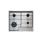 Electrolux EGS6434X Piano Cottura a Gas 4 Fuochi Tripla Corona 60 cm Acciaio