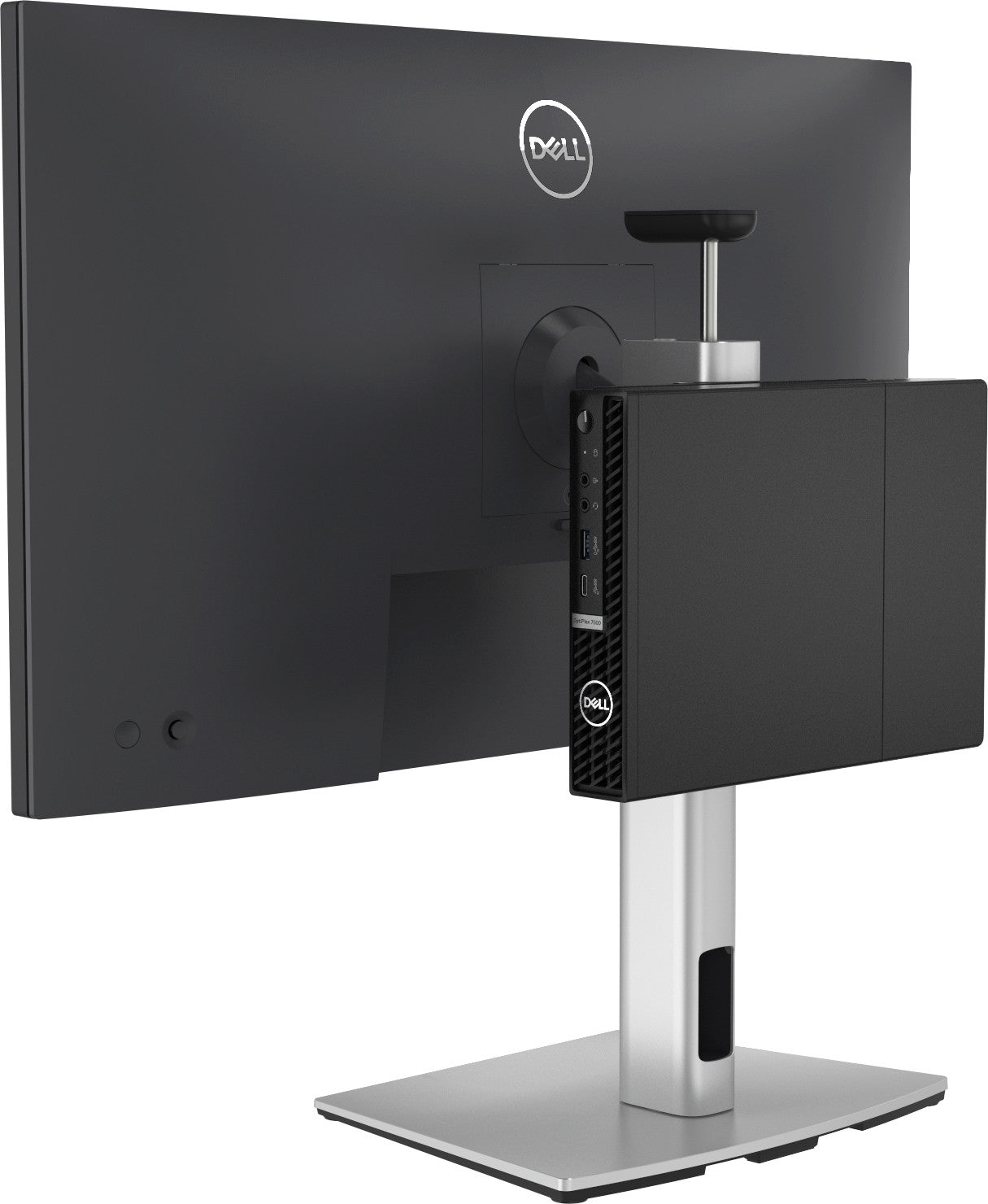 DELL MFS22 68,6 cm (27") Argento, Nero Scrivania