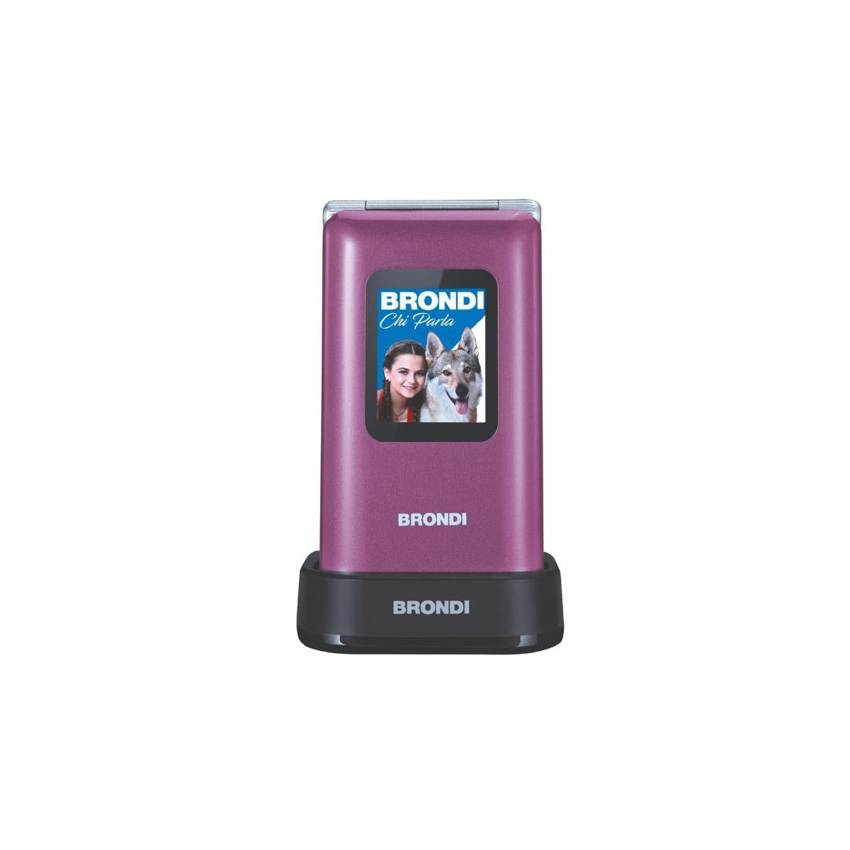 Brondi Amico Preziozo Telefono Cellulare Senior Doppia SIM Viola
