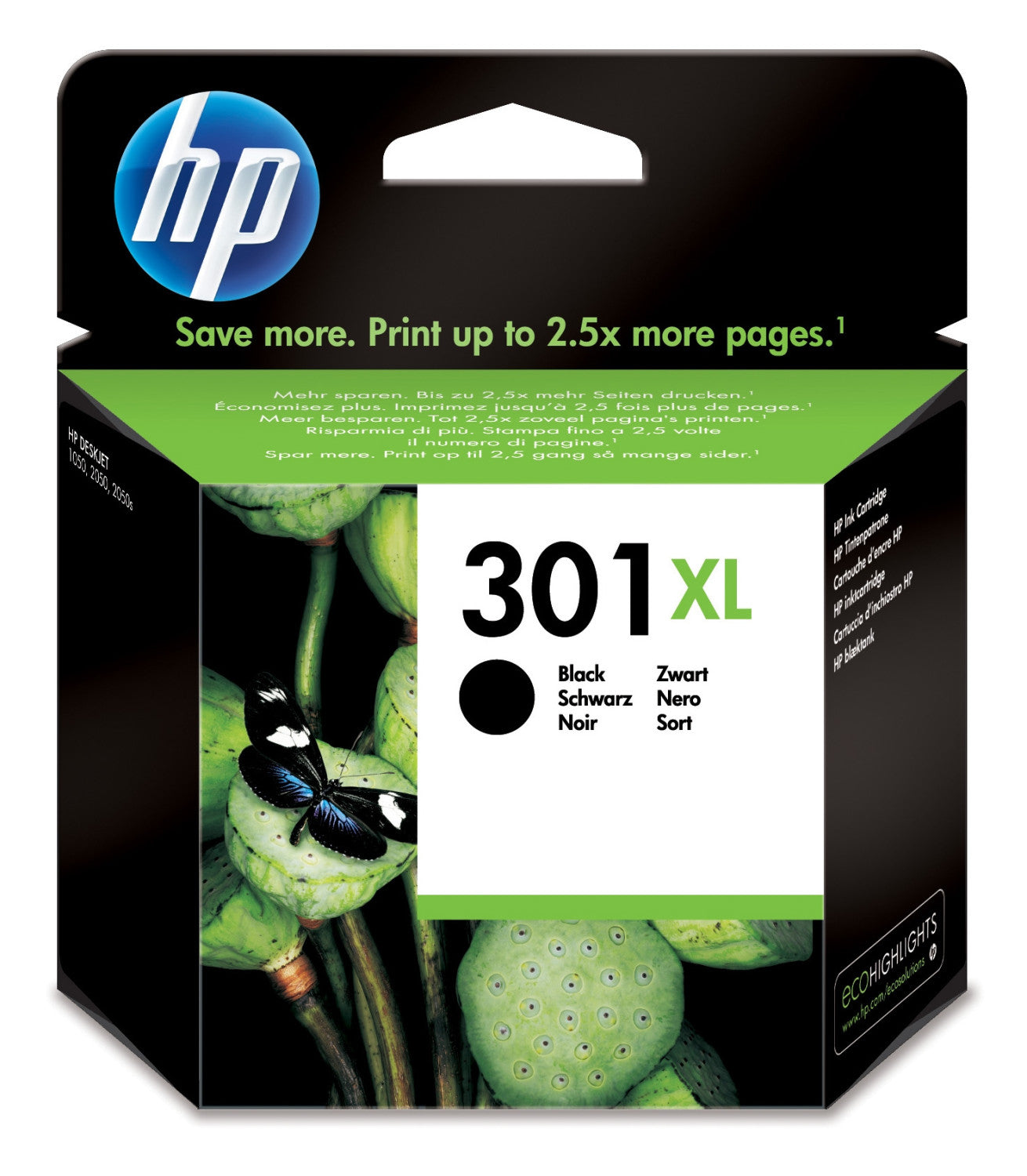 HP CH563EE 301 Cartuccia Ink Jet 301XL Nero