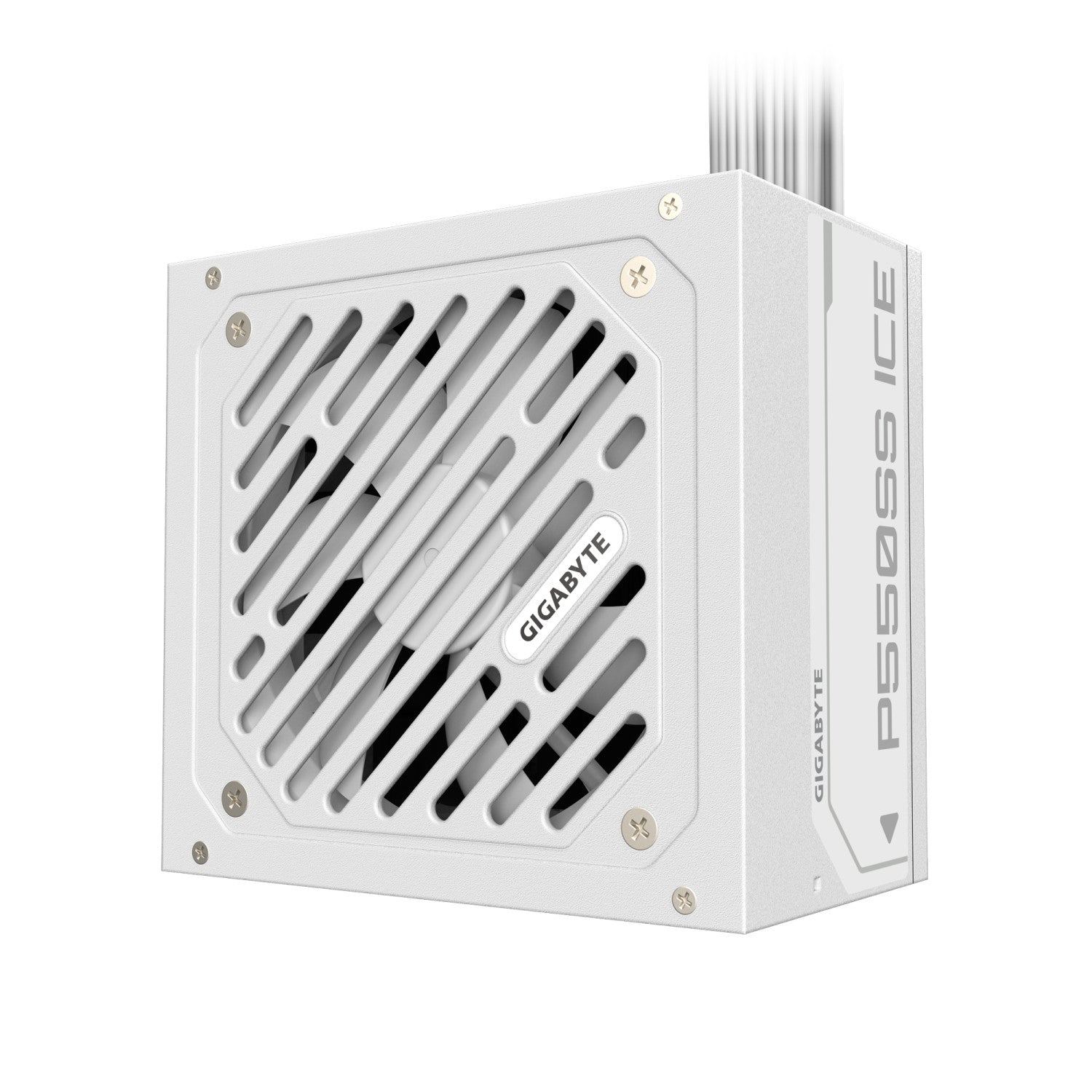 GIGABYTE P550SS ICE Alimentatore - PCIe 5.0, 80 PLUS Silver, Ventola da 120 mm, Compatibile con ATX 3.0, Spina EU