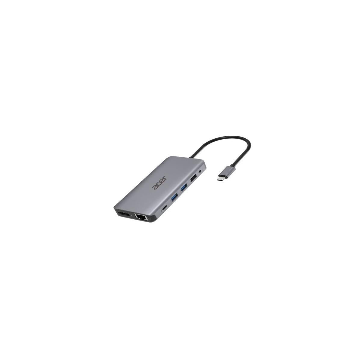 Acer HP.DSCAB.009 replicatore di porte e docking station per laptop Cablato USB 3.2 Gen 1 (3.1 Gen 1) Type-C Argento