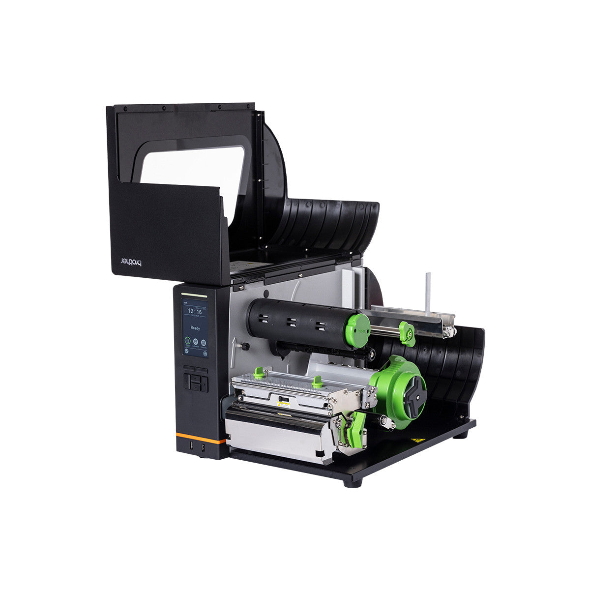 Brother TJ6421TN stampante per etichette (CD) Termica diretta/Trasferimento termico A colori 203 x 300 DPI 304,8 mm/s Cablato Collegamento ethernet LAN Wi-Fi Bluetooth
