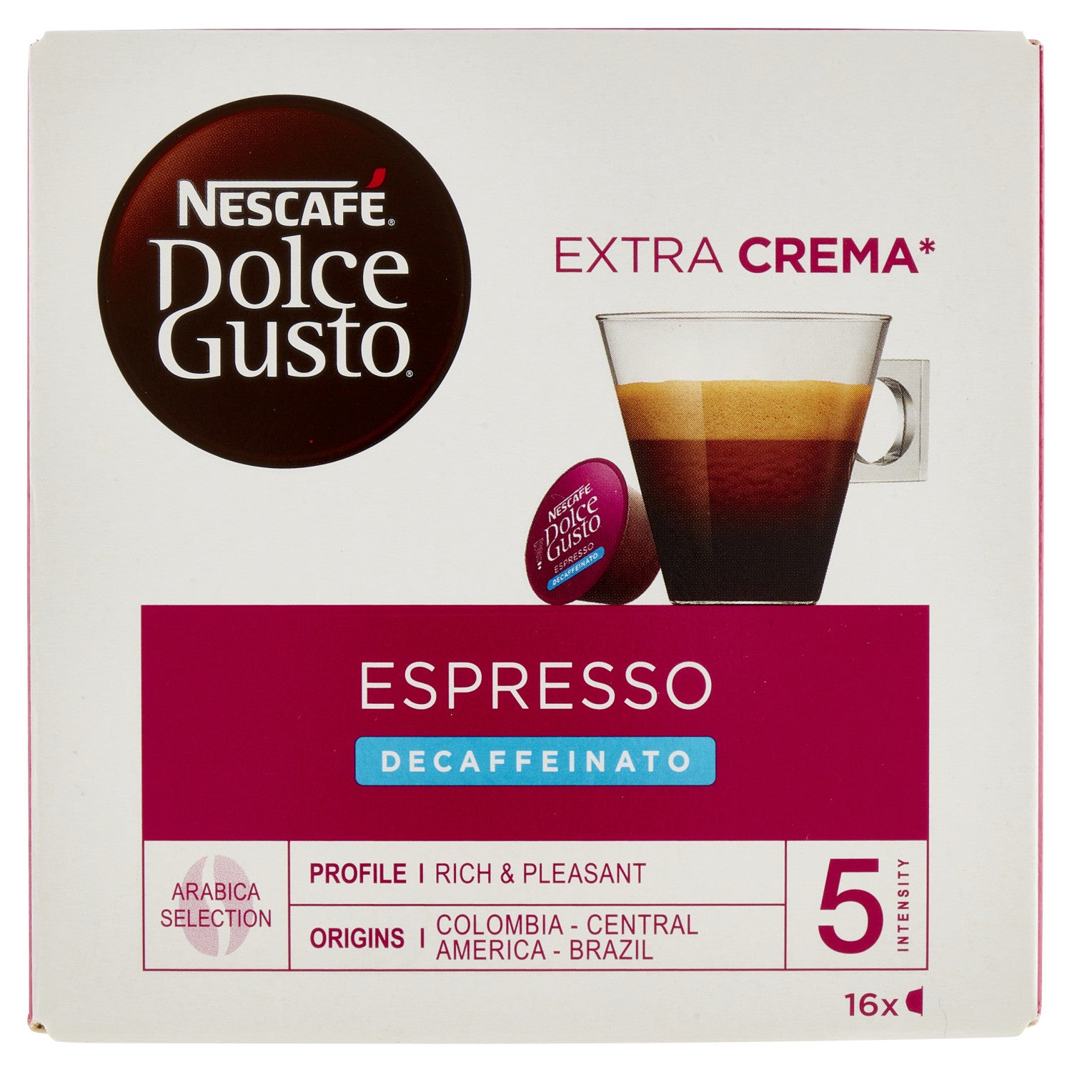 Nescafé Dolce Gusto Caffè Espresso Decaffeinato 16 Capsule