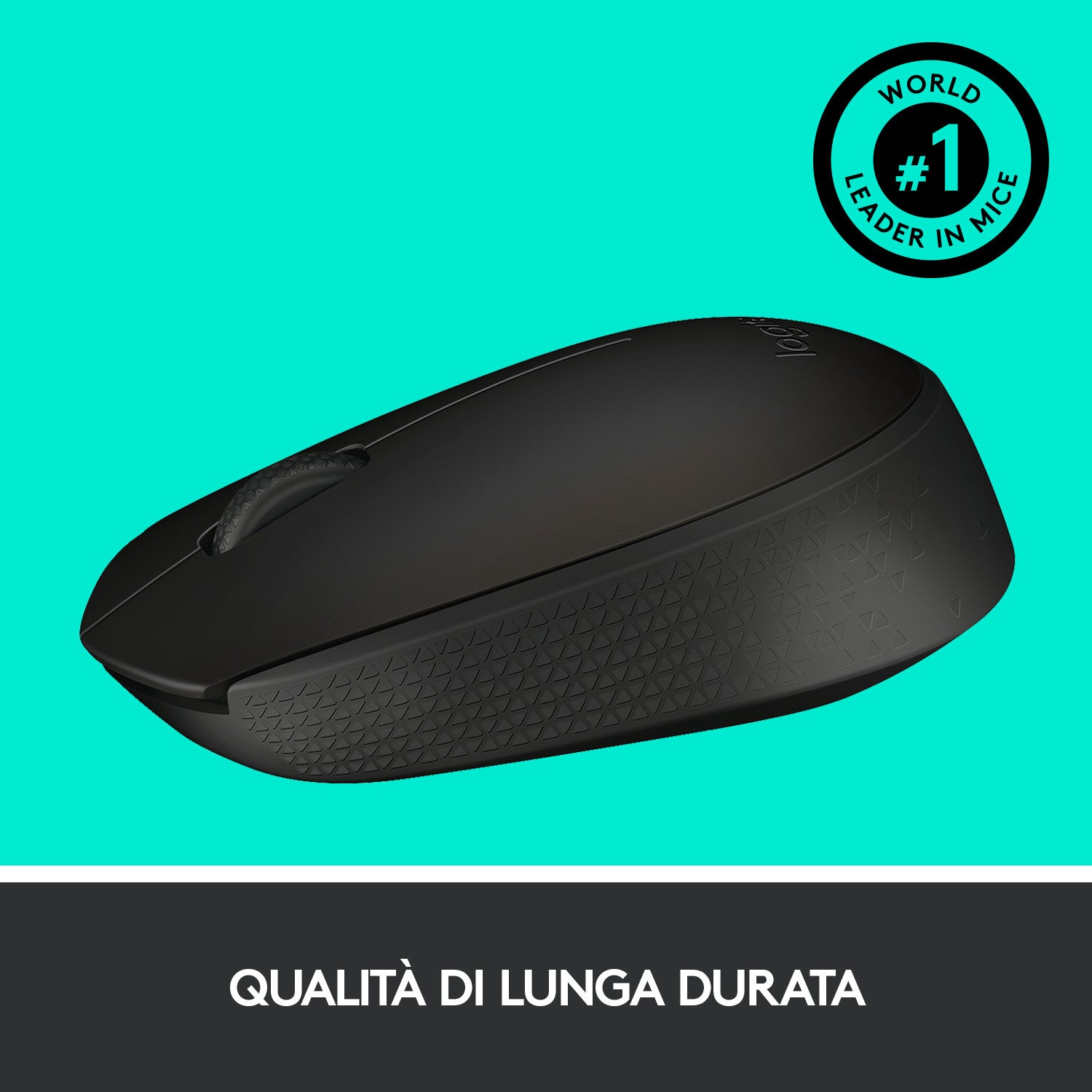 Logitech 910004424 M171 Mouse Wireless 2.4 GHz con Mini Ricevitore USB Rilevamento Ottico Nero