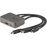StarTech.com CDPHDMDP2HD cavo e adattatore video 0,27 m HDMI USB HDMI Mini DisplayPort USB Type-C Nero, Argento