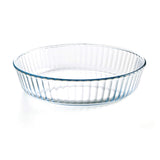 Ôcuisine Stampo Per Dolci Rotondo Ondulato In Vetro Borosilicato 26 Cm 2,1 L