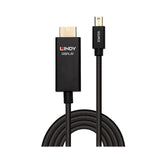 Lindy 40921 cavo e adattatore video 1 m Mini DisplayPort HDMI Nero