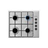Piano Cottura a Gas Schaub Lorenz SSPC604XL 4 Fuochi 60 cm Inox Da Incasso