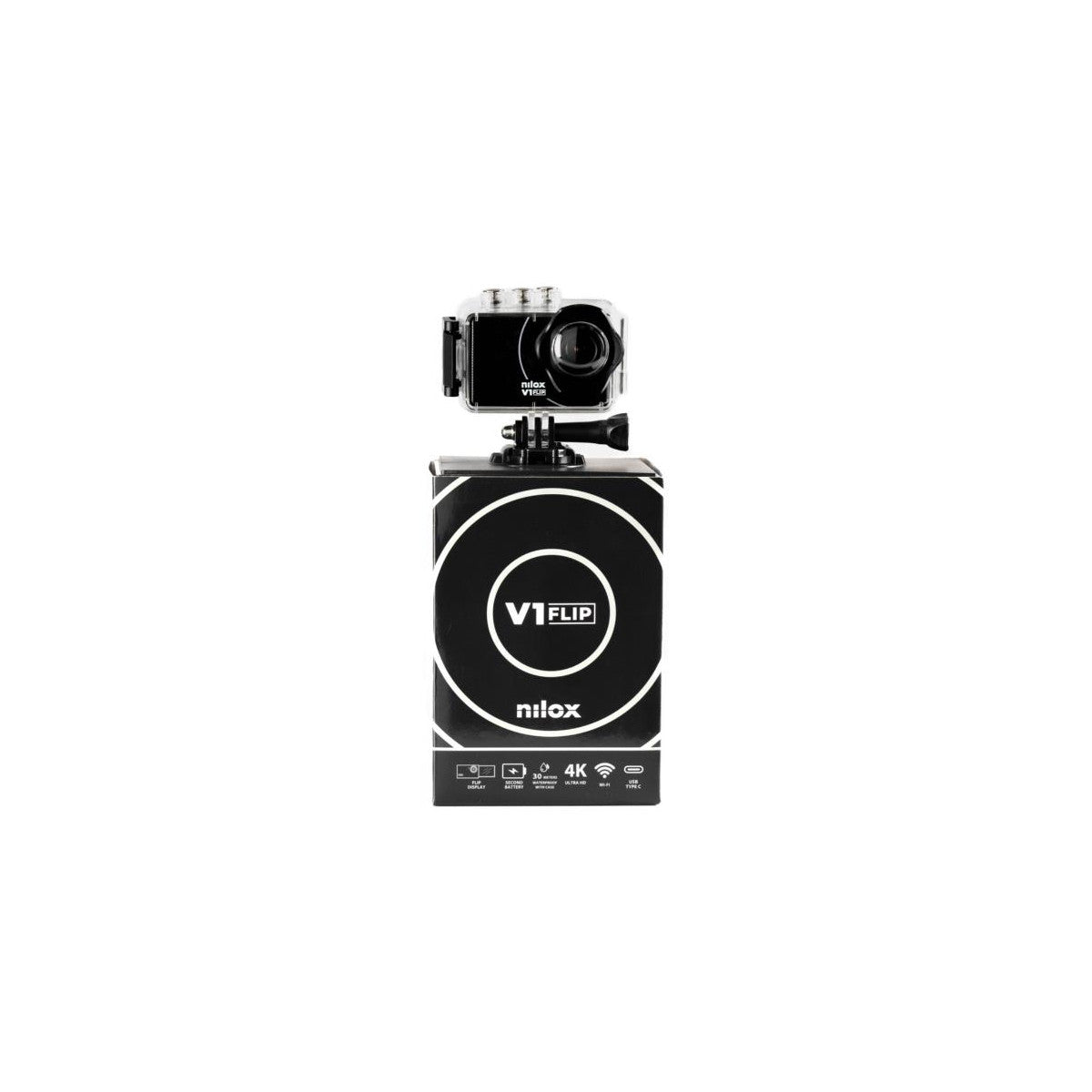 Nilox NXACV1FLIP01 fotocamera per sport d'azione 4 MP 4K Ultra HD CMOS 65 g