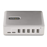 StarTech.com 10G5A2CS-USB-C-HUB hub di interfaccia USB 3.2 Gen 2 (3.1 Gen 2) Type-C 10000 Mbit/s Argento