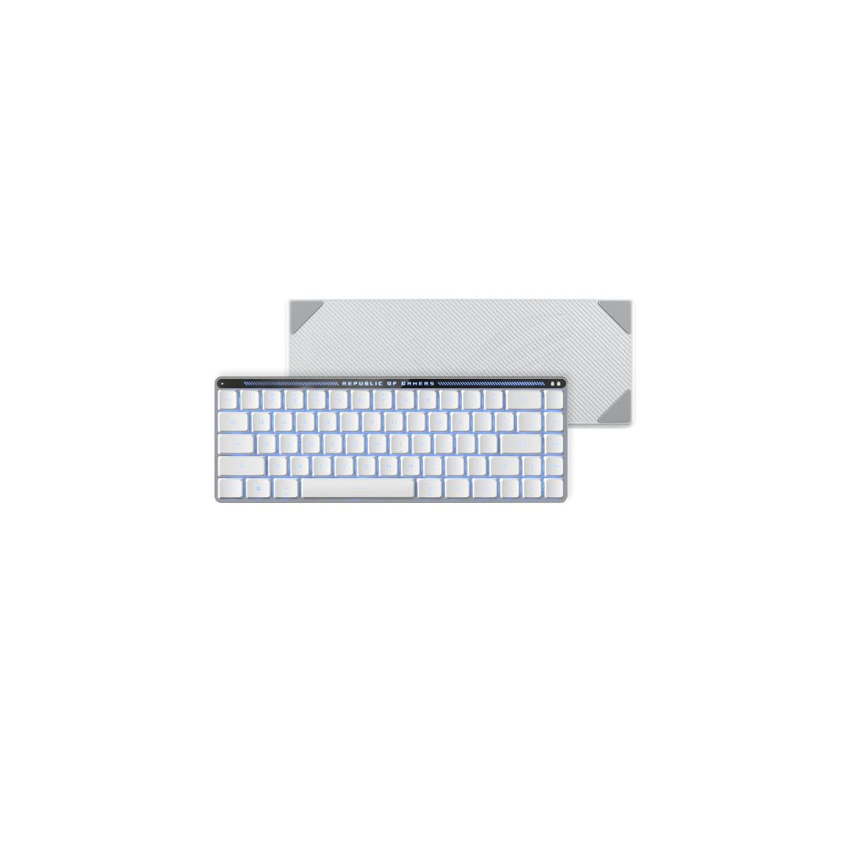 ASUS ROG Falchion RX Low Profile tastiera Mouse incluso Giocare USB RF Wireless Bluetooth Bianco