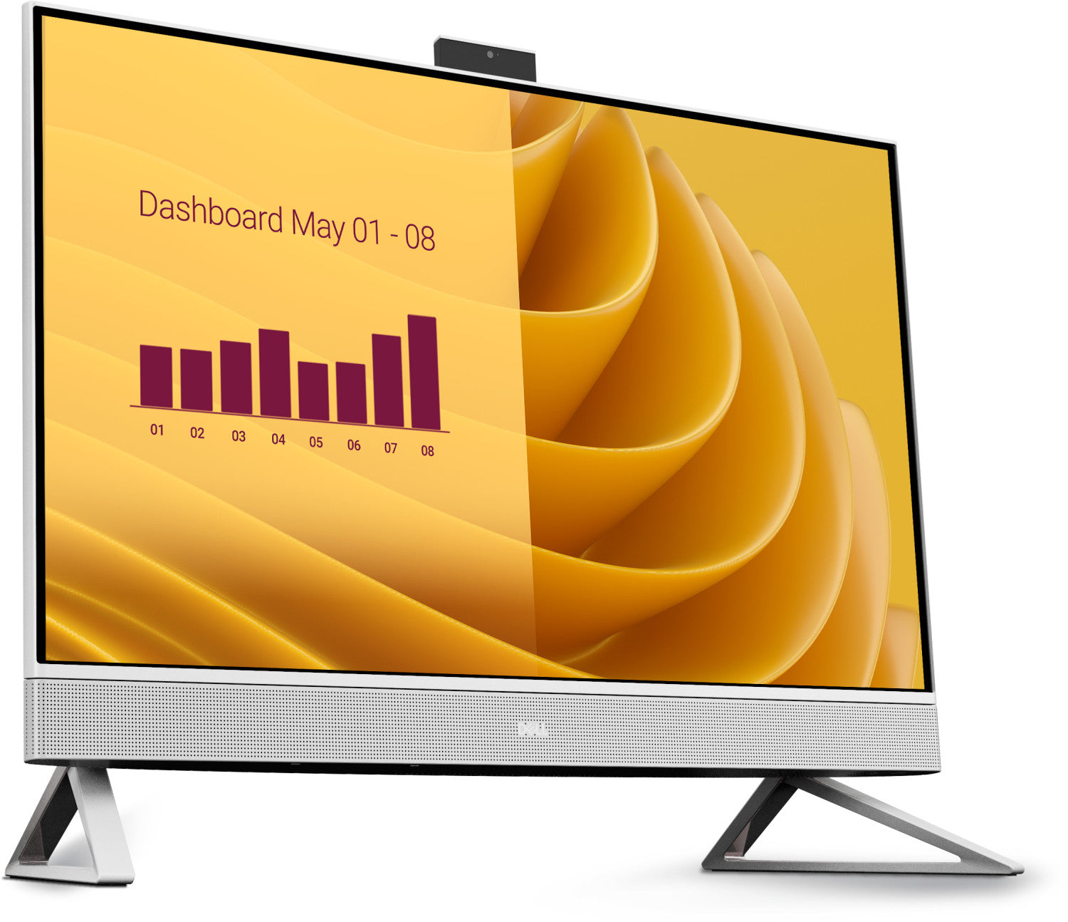 DELL EC27250 Intel Core 7 150U 68,6 cm (27") 1920 x 1080 Pixel PC All-in-one 16 GB DDR5-SDRAM 512 GB SSD Windows 11 Pro Wi-Fi 6E (802.11ax) Bianco