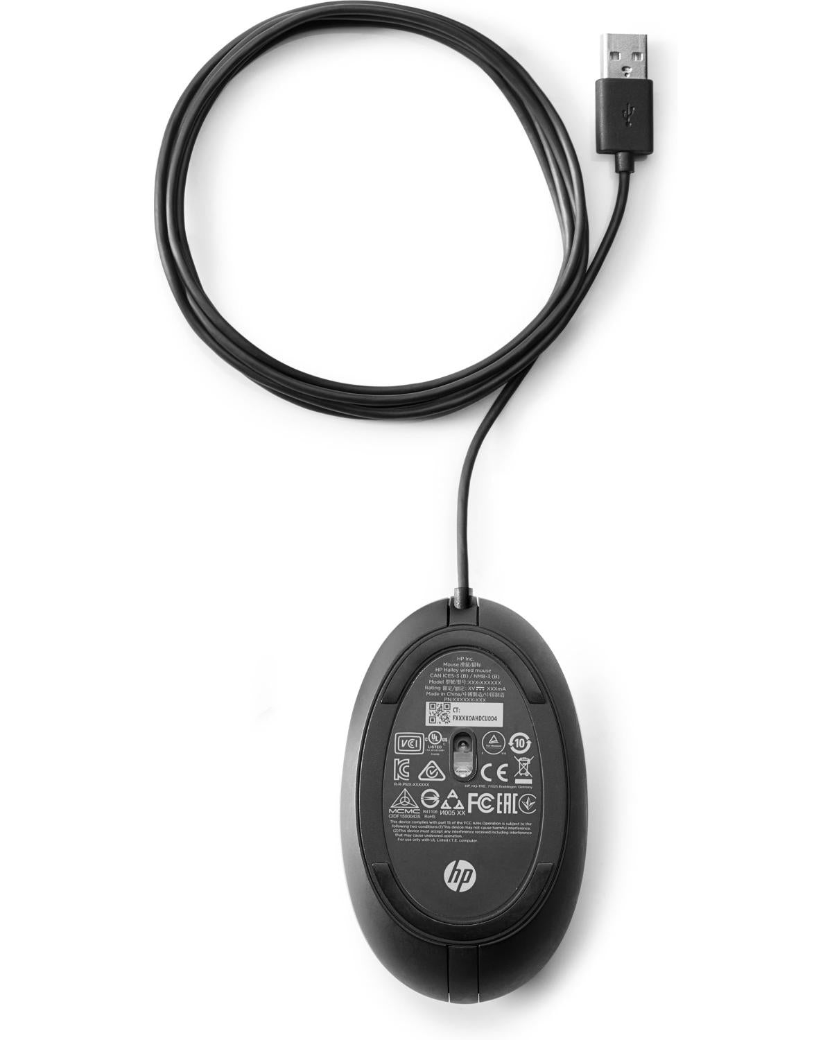 HP Wired Desktop 320M mouse Ambidestro USB tipo A Ottico 1000 DPI