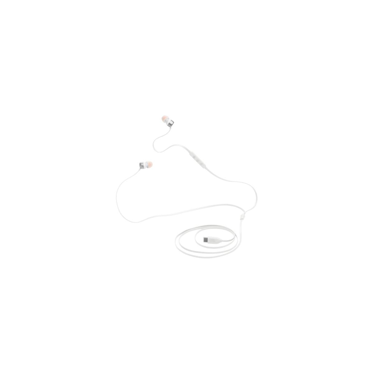 JBL Tune 310C Auricolare Cablato In-ear Musica e Chiamate USB tipo-C Bianco