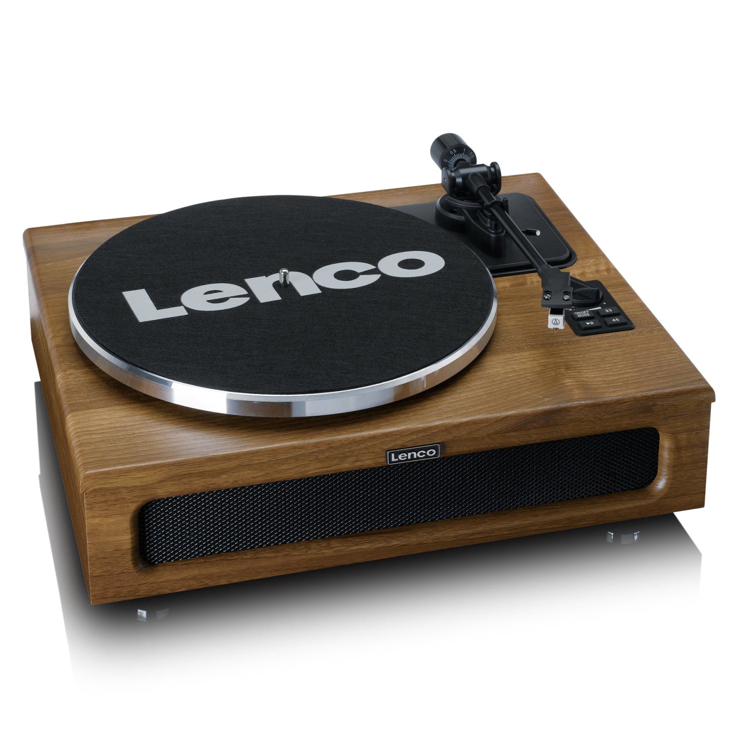 LENCO LS-410WA Giradischi Record Player with 4 built-in speakers - Wood