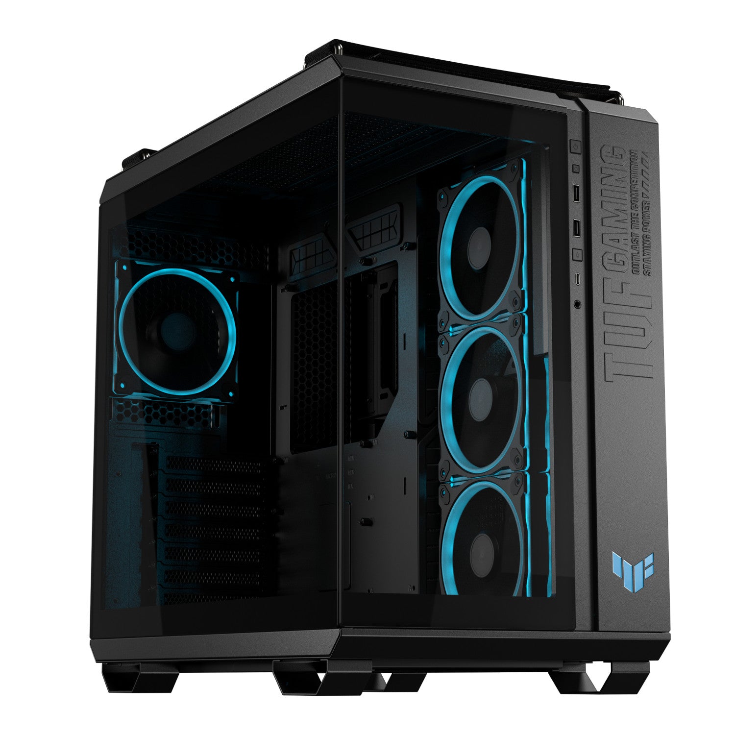 ASUS TUF GAMING GT502 Horizon TG ARGB Black Midi Tower Nero
