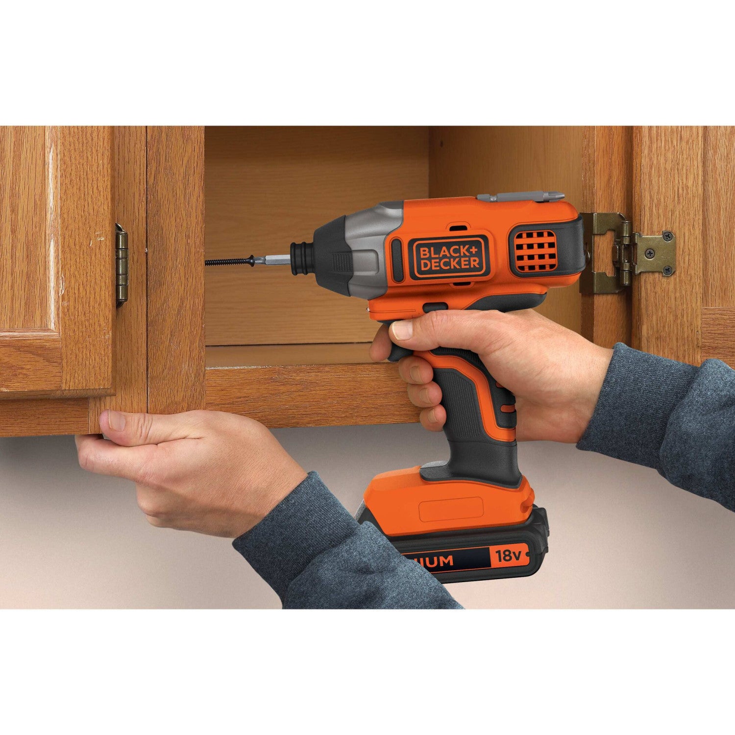 Black e Decker BDCIM18N-XJ cacciavite elettrico e avvitatore a impulso 3000 Giri/min Nero, Arancione