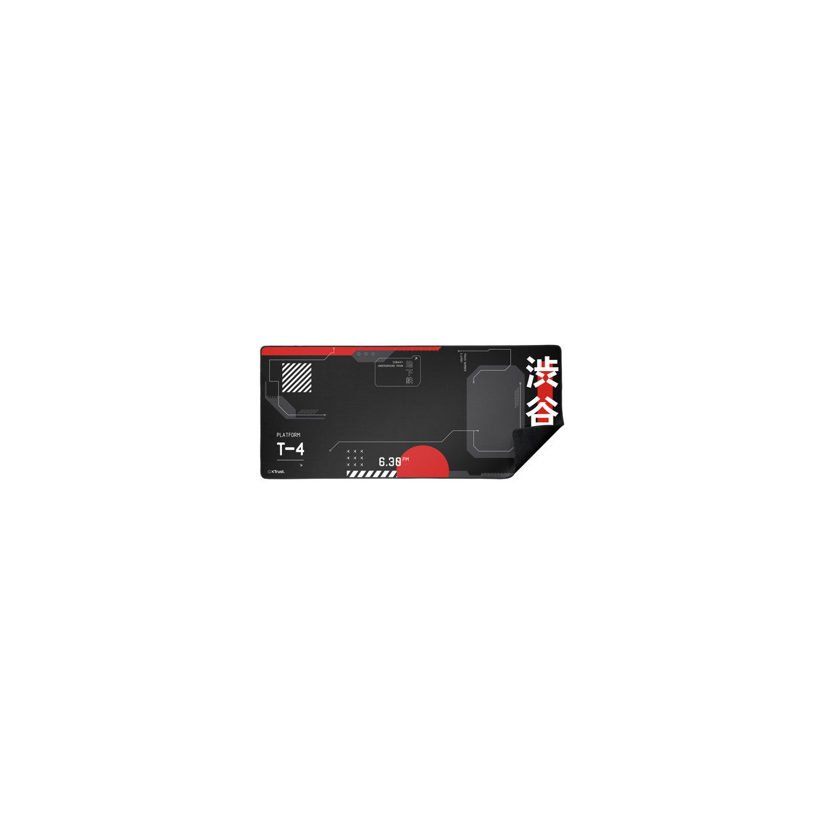 Trust GXT 759 XXL Tappetino per mouse per gioco da computer Nero, Rosso