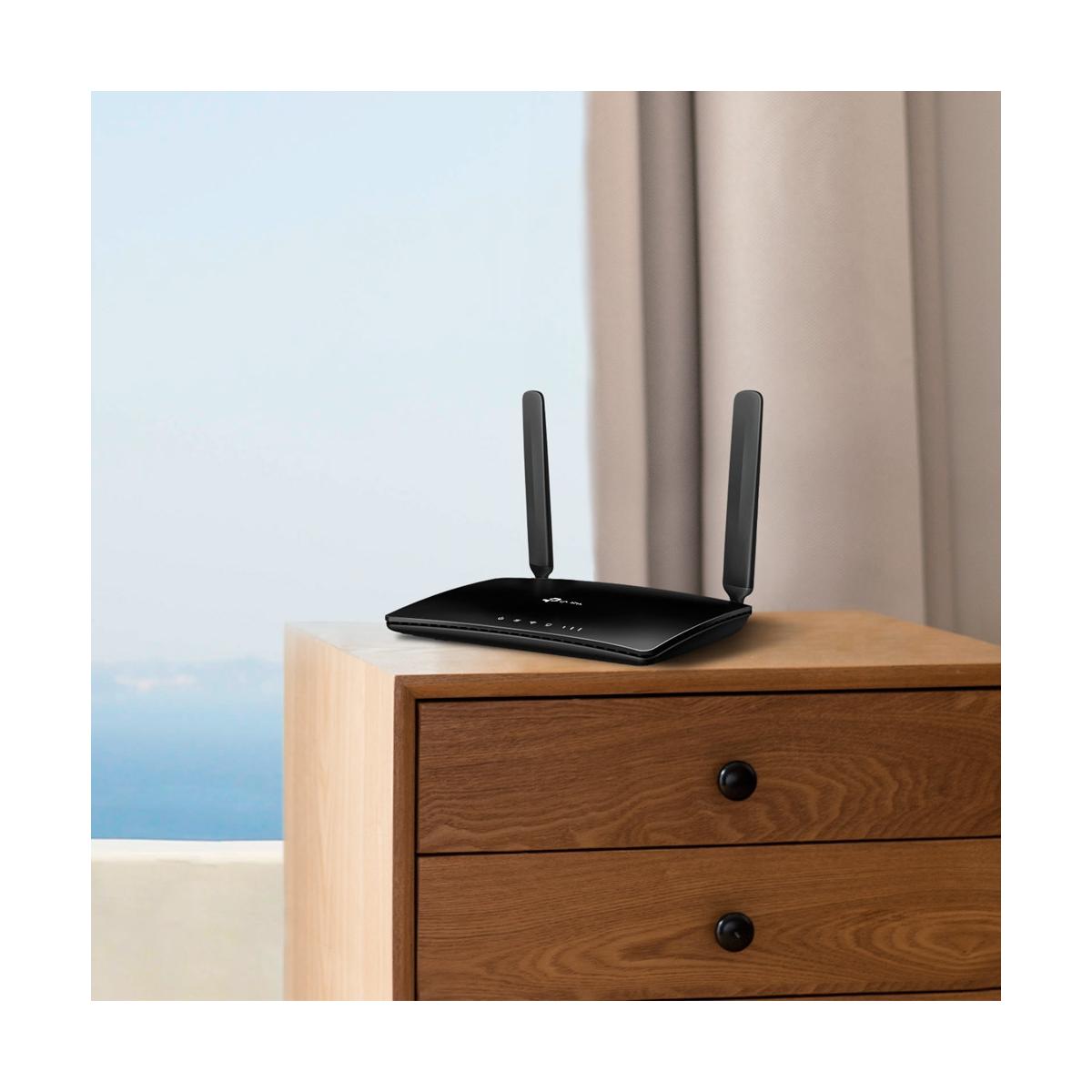 TP-Link TL-MR150 router wireless Fast Ethernet Banda singola (2.4 GHz) 4G Nero