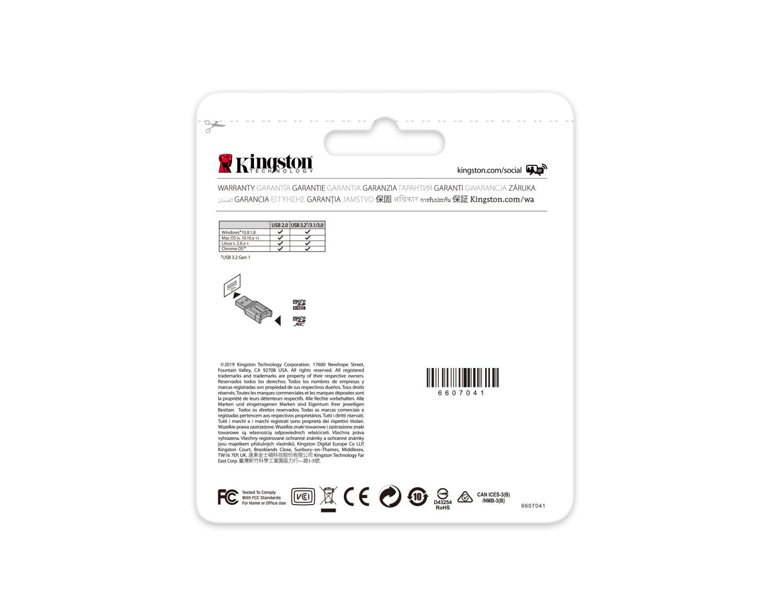 Kingston Technology MobileLite Plus lettore di schede USB 3.2 Gen 1 (3.1 Gen 1) Type-A Nero
