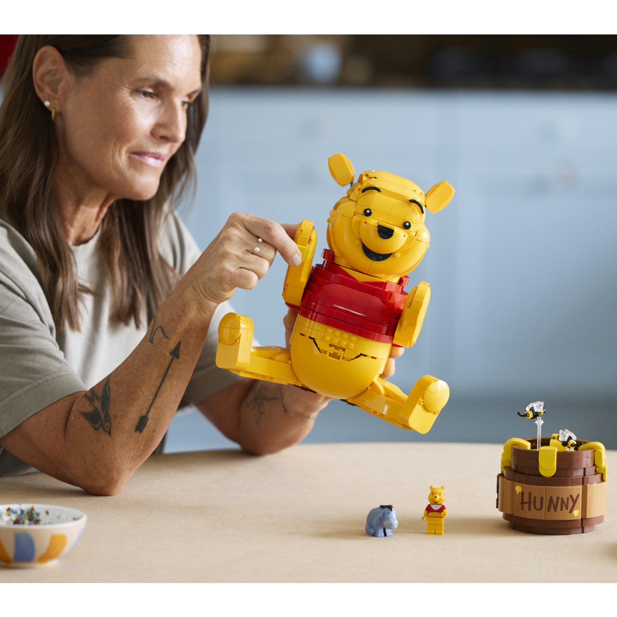Lego Disney 43300 Winnie The Pooh Kit Modellismo Per Adulti Con Vaso E Minifigure Da Collezione