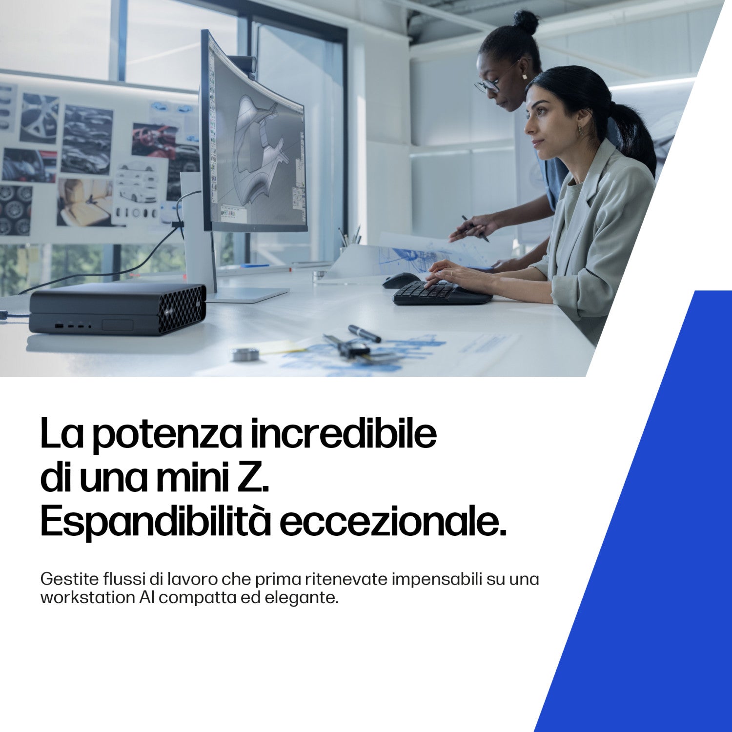 HP Z2 Mini G1i Workstation Desktop PC Wolf Pro Security Edition Intel Core Ultra 7 265 32 GB DDR5-SDRAM NVIDIA RTX A1000 Windows 11 Pro Mini PC Stazione di lavoro AI Workstation, AI PC