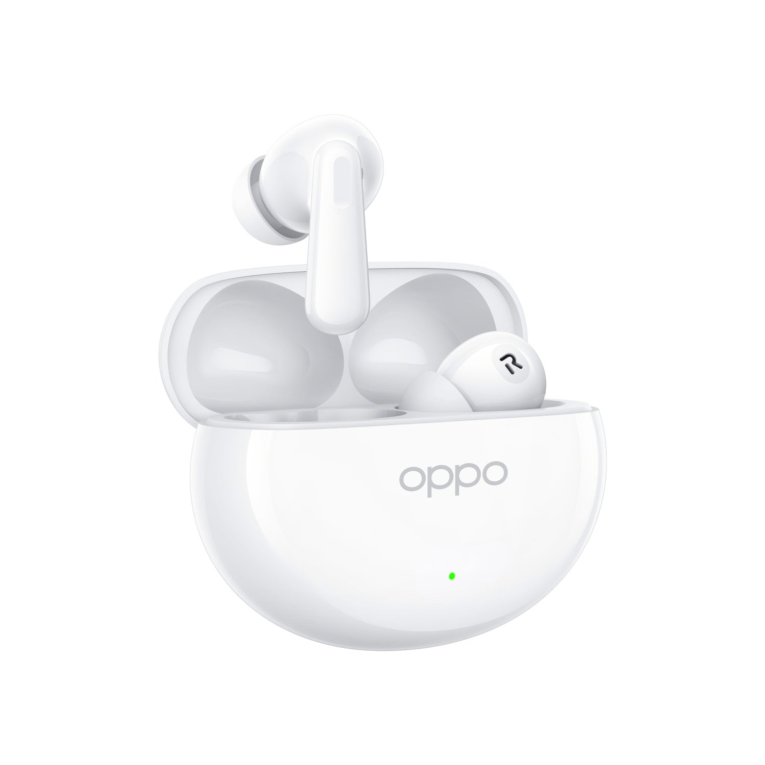 OPPO Enco Air4 Auricolari True Wireless 44h di Autonomia Driver in Titanio Bluetooth 5.4 Controlli Touch Cancellazione del rumore AI Android e iOS IP55 Versione Italiana Silky White