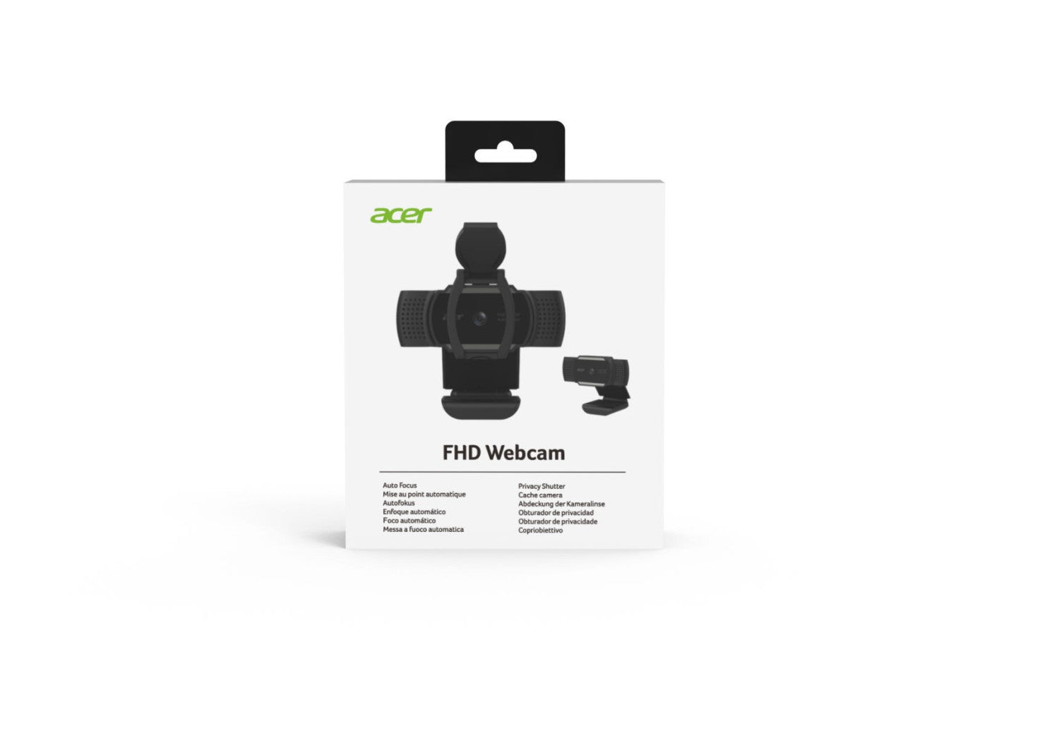 Acer HP.EXPBG.019 webcam 2 MP 1920 x 1080 Pixel USB Nero