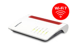 Box FRITZ 7630 EDITION INTERNATIONAL router wireless 2.5 Gigabit Ethernet Dual-band (2.4 GHz/5 GHz) Bianco, Rosso