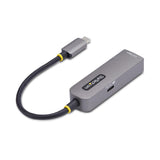 StarTech.com Adattatore Ethernet USB C, Convertitore di Rete NBASE-T 2.5/1GbE da USB Type-C 3.0 a RJ45, NIC PD 100W Pass-Through compatibile Thunderbolt, Win e Mac
