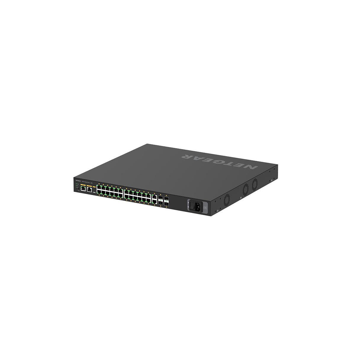 NETGEAR M4250-26G4XF-PoE Gestito L2/L3 Gigabit Ethernet (10/100/1000) Supporto Power over Ethernet (PoE) 1U Nero
