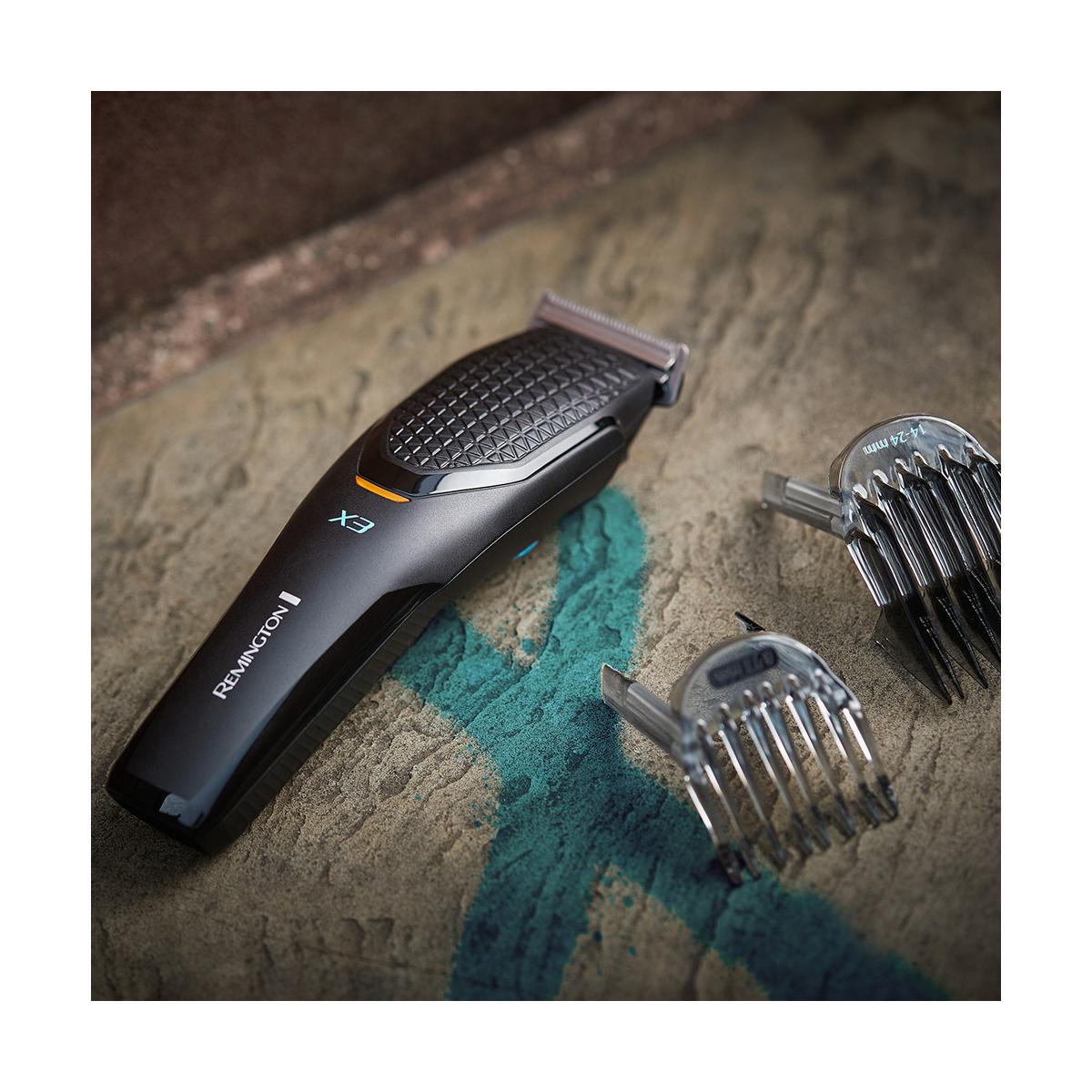 Remington B098QSJQ7J Tagliacapelli Power Series X3 HC3000 con 2 Pettini Nero