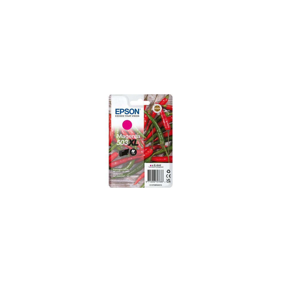 Epson 503XL cartuccia d'inchiostro 1 pz Originale Resa elevata (XL) Magenta