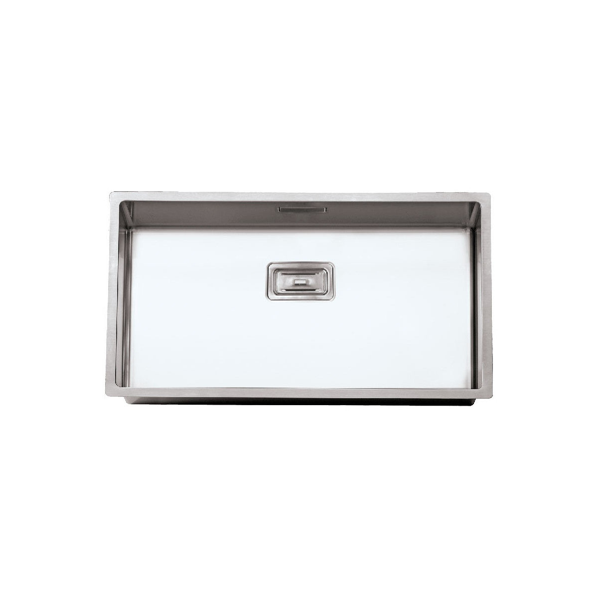 Rodi Cuba Box Lux 74 Acciaio Inox Spazzolato 740x400mm con Sifone e Valvola Inclusi