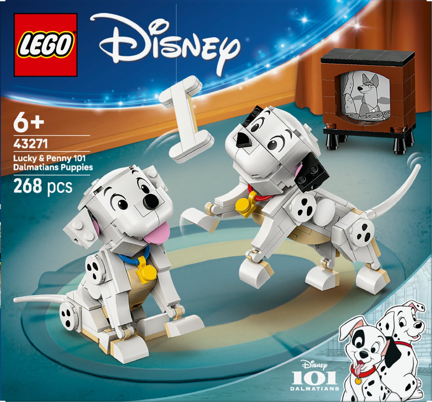 LEGO Disney Lucky e Penny 101 Dalmatians Set 43271 268 Pezzi dai 6 Anni