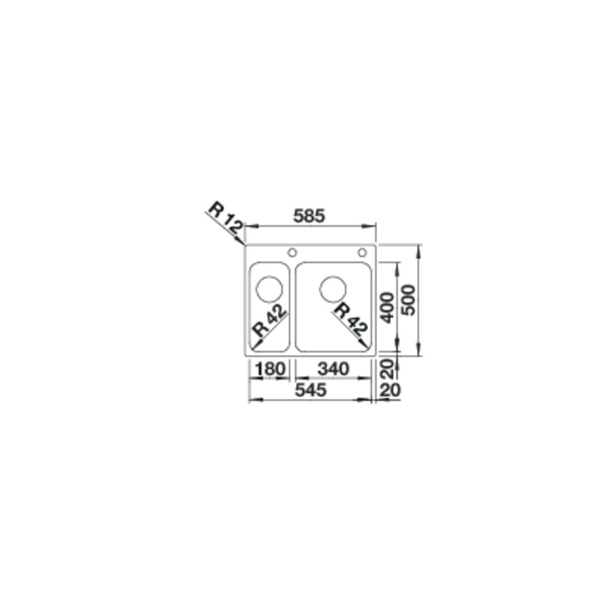 BLANCO SOLIS 340/180-IF/A Lavello