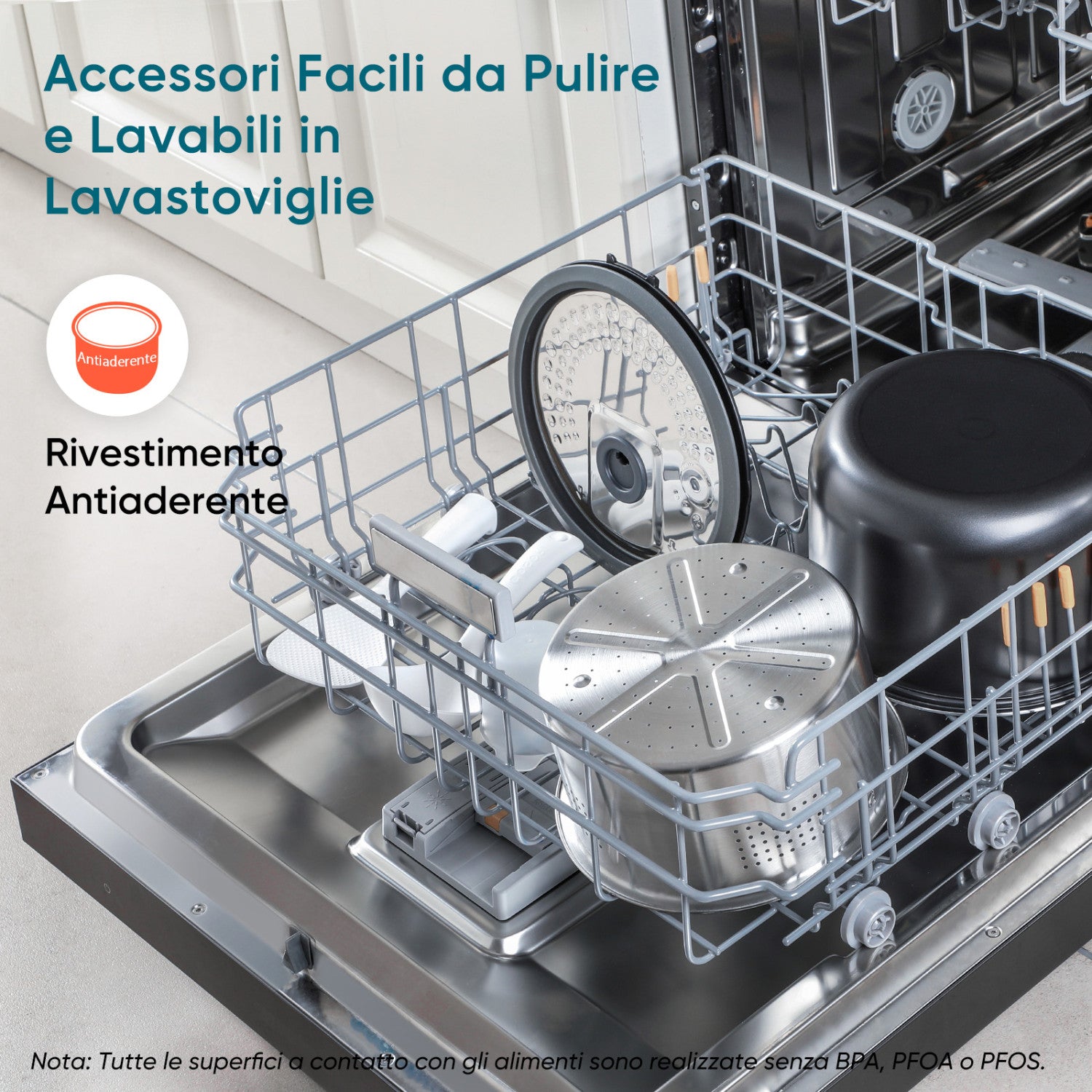 Cosori Cuociriso 5,0 Litri Nero