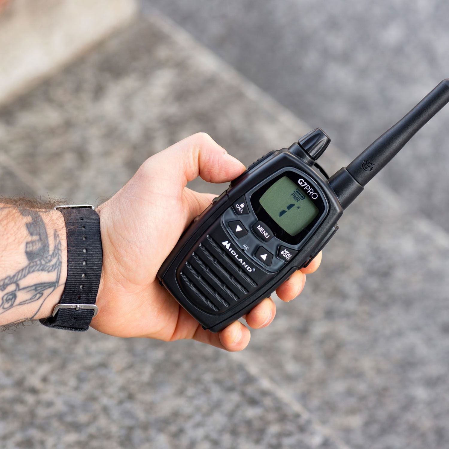 Midland G7 Pro Walkie Talkie ricetrasmittente 69 canali 446.00625 446.09375 MHz Nero