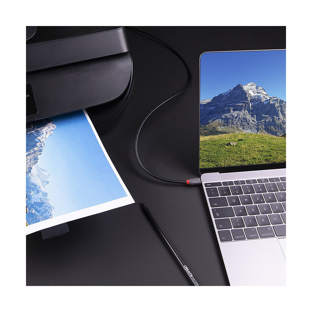 Lindy 36667 cavo USB USB 3.2 Gen 1 (3.1 Gen 1) 2 m USB C USB B Nero