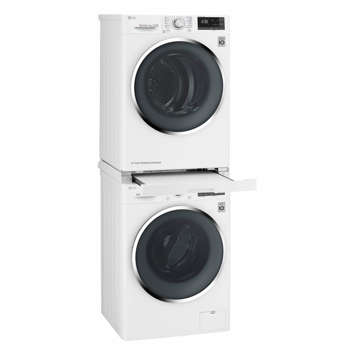 LG DSTWH accessorio e componente per lavatrice Kit di sovrapposizione 1 pz Bianco