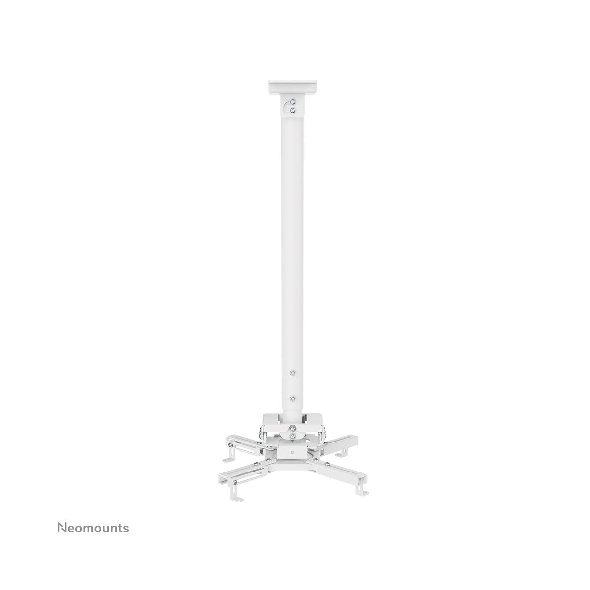Neomounts CL25-550WH1 Supporto a soffitto beamer - alt. 74,5-114,5 cm - montaggio facile - mobilità completa