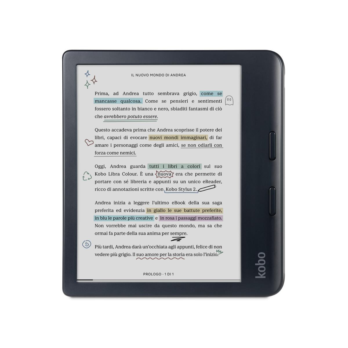 Rakuten Kobo Libra Colour lettore e-book Touch screen 32 GB Wi-Fi Nero