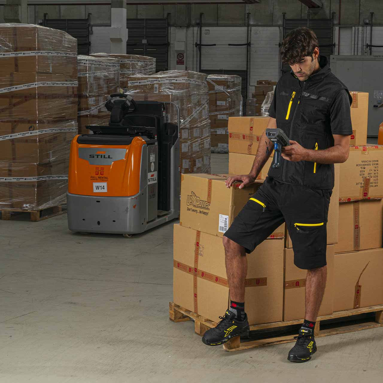 U-Power Frank s ESD Unisex Adulto Nero, Giallo