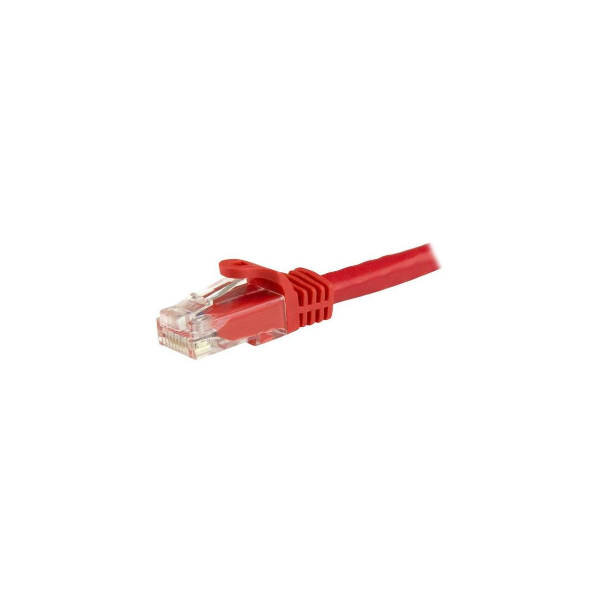 StarTech.com Cavo patch CAT6 1,5 m - Filo di rame al 100 - Connettore antistrappo - Rosso